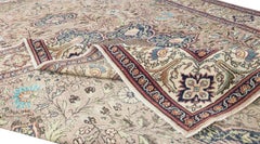 6.6x10 Ft Modern Handknotted Turkish Kayseri Wool Area Rug for Living Room Decor