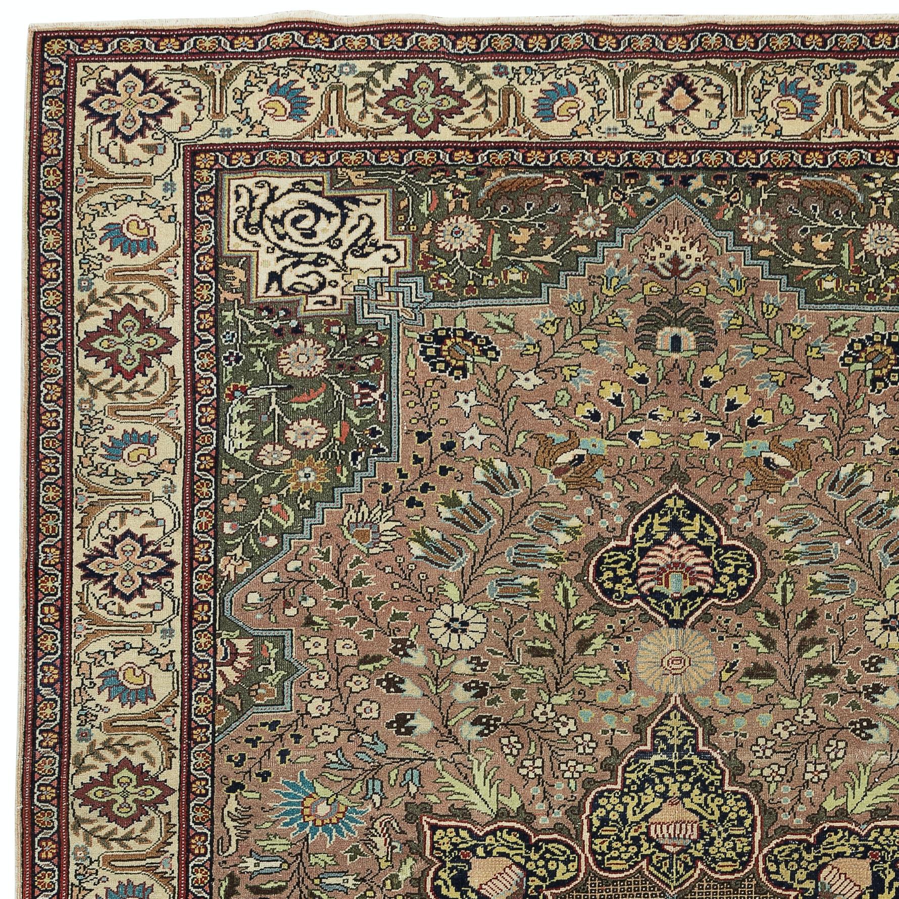 6.6x10 Ft Moderner handgeknüpfter türkischer Kayseri-Wollteppich aus Wolle für Wohnzimmerdekor (Türkisch) im Angebot