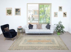 6.6x10 Ft Vintage Milas (Melas) Rug. 100% Wool. Handmade Farmhouse Decor Carpet