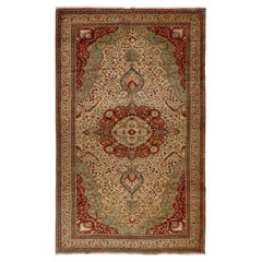 6.6x10.3 Ft Fine Vintage Kayseri Rug. Even Medium Wool Pile on Cotton Foundation