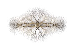 66"x41" Metal Wall Sculpture in Stainless and Brass #675