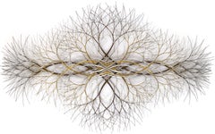 66"x41" Metal Wall Sculpture in Stainless and Brass #675