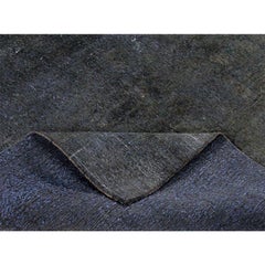 Vintage Distressed Overdyed Persian Area Rug
