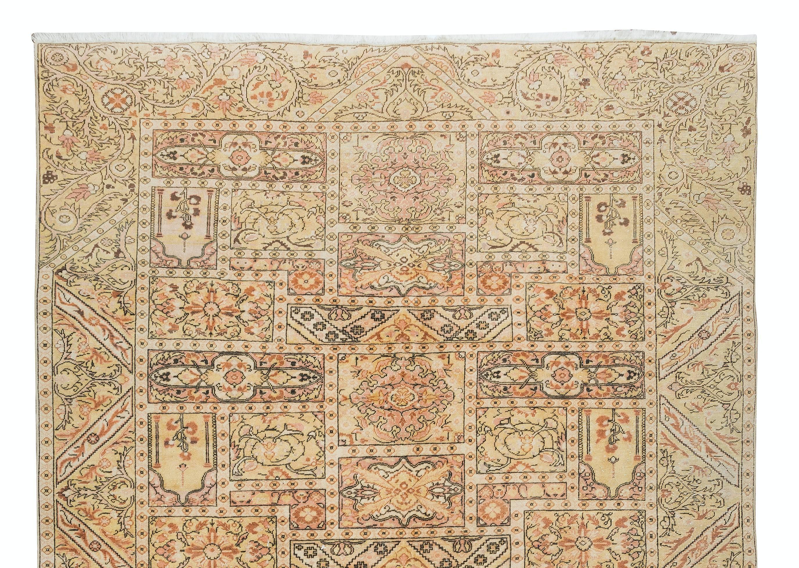 Alfombra Turca Vintage Única, Hecha a Mano, Ideal para Decoración de Casa y Oficina Turco en venta