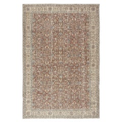 6.6x9.8 Ft Vintage handgefertigte türkische rote Wolle Bereich Teppich mit floralen Design