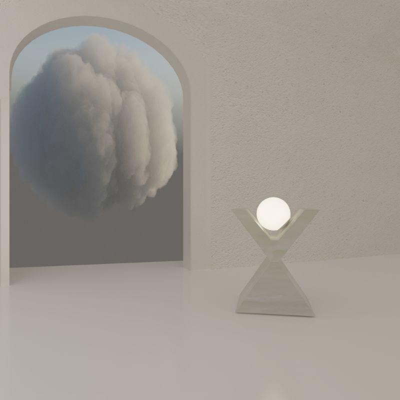 Italian 67, Floor Lamp, White Onyx by Sissy Daniele For Sale