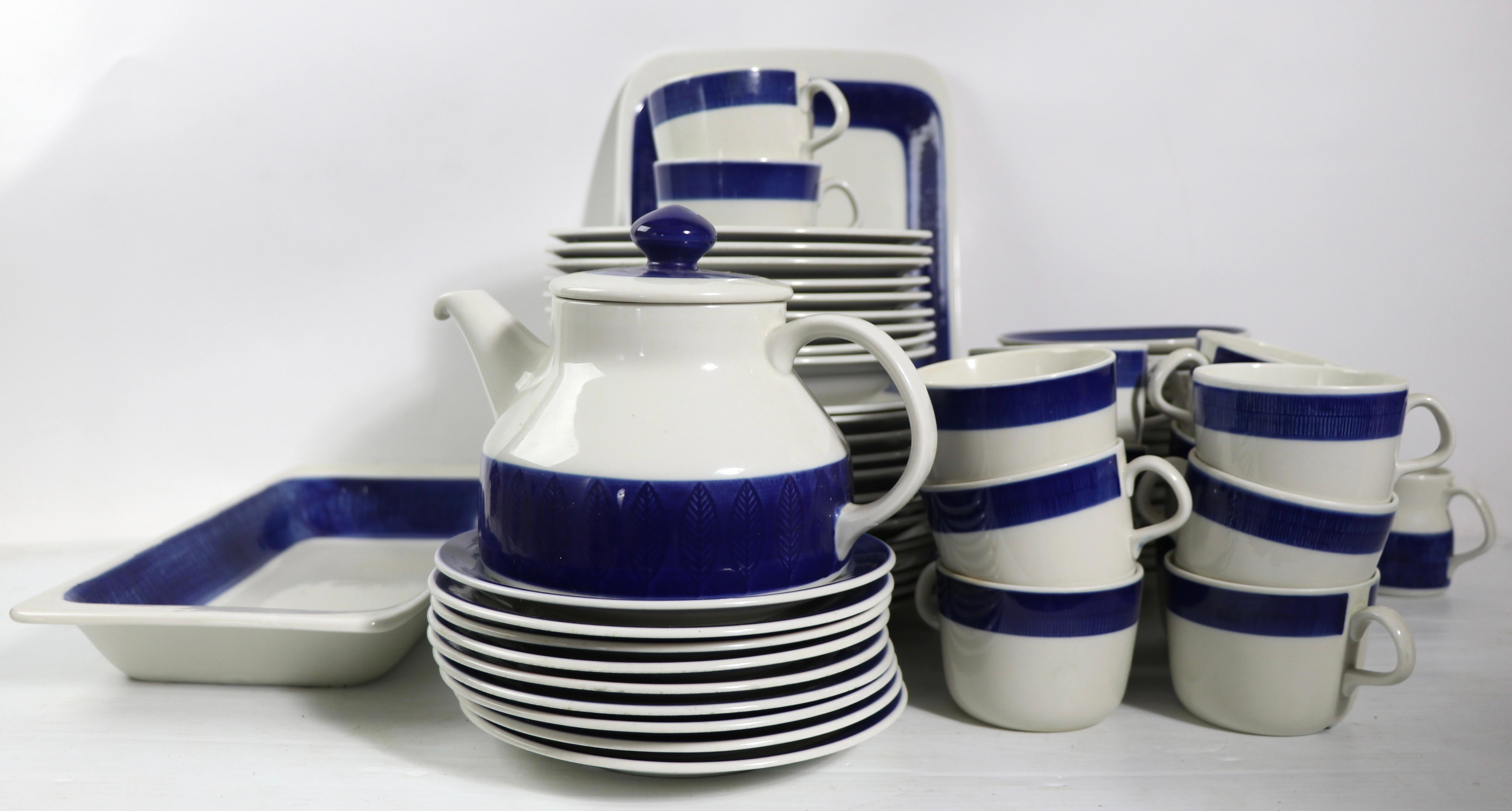 Swedish 67 Pc Set of Rorstrand Koka Dinnerware Made in Sweden