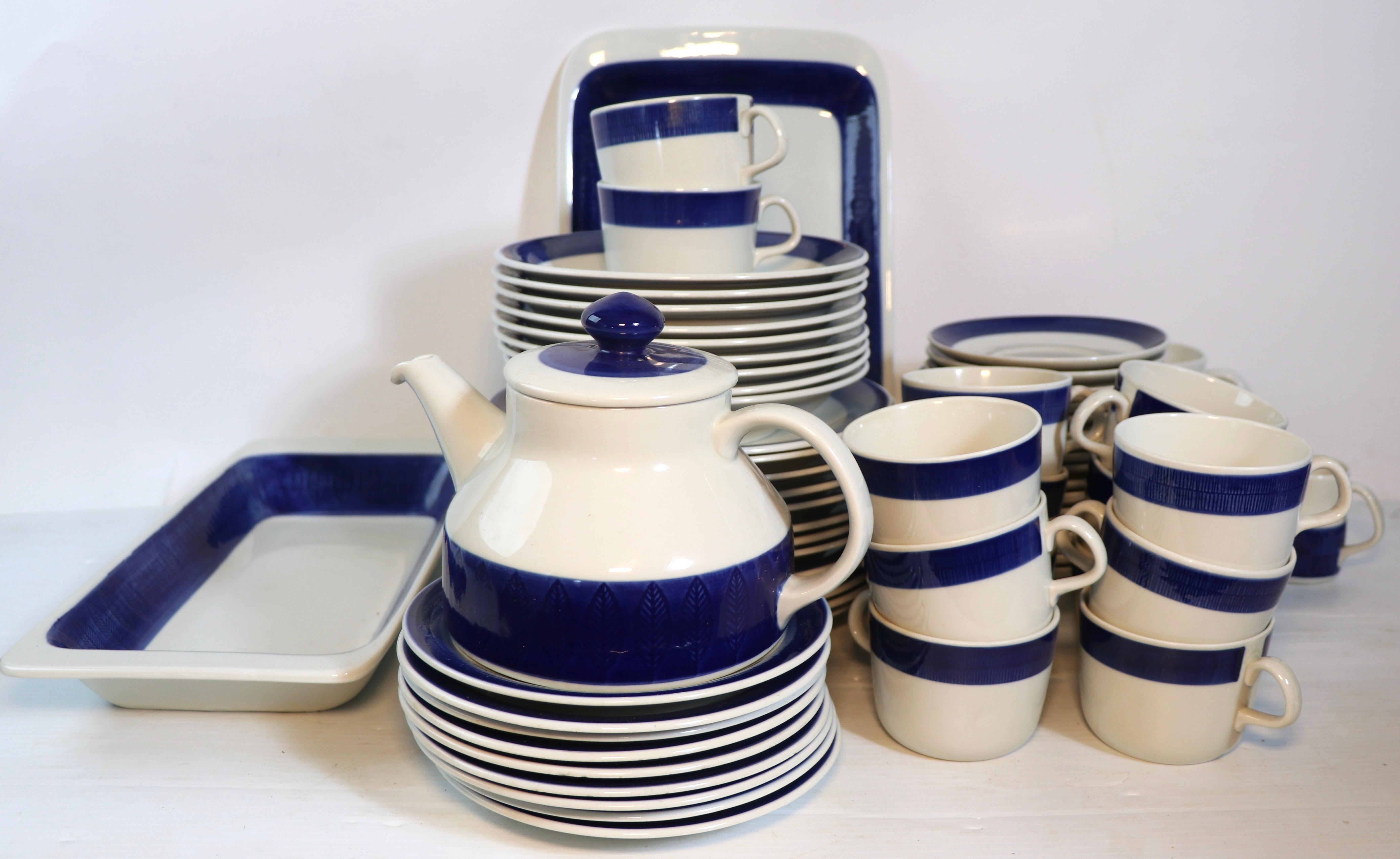 20th Century 67 Pc Set of Rorstrand Koka Dinnerware Made in Sweden