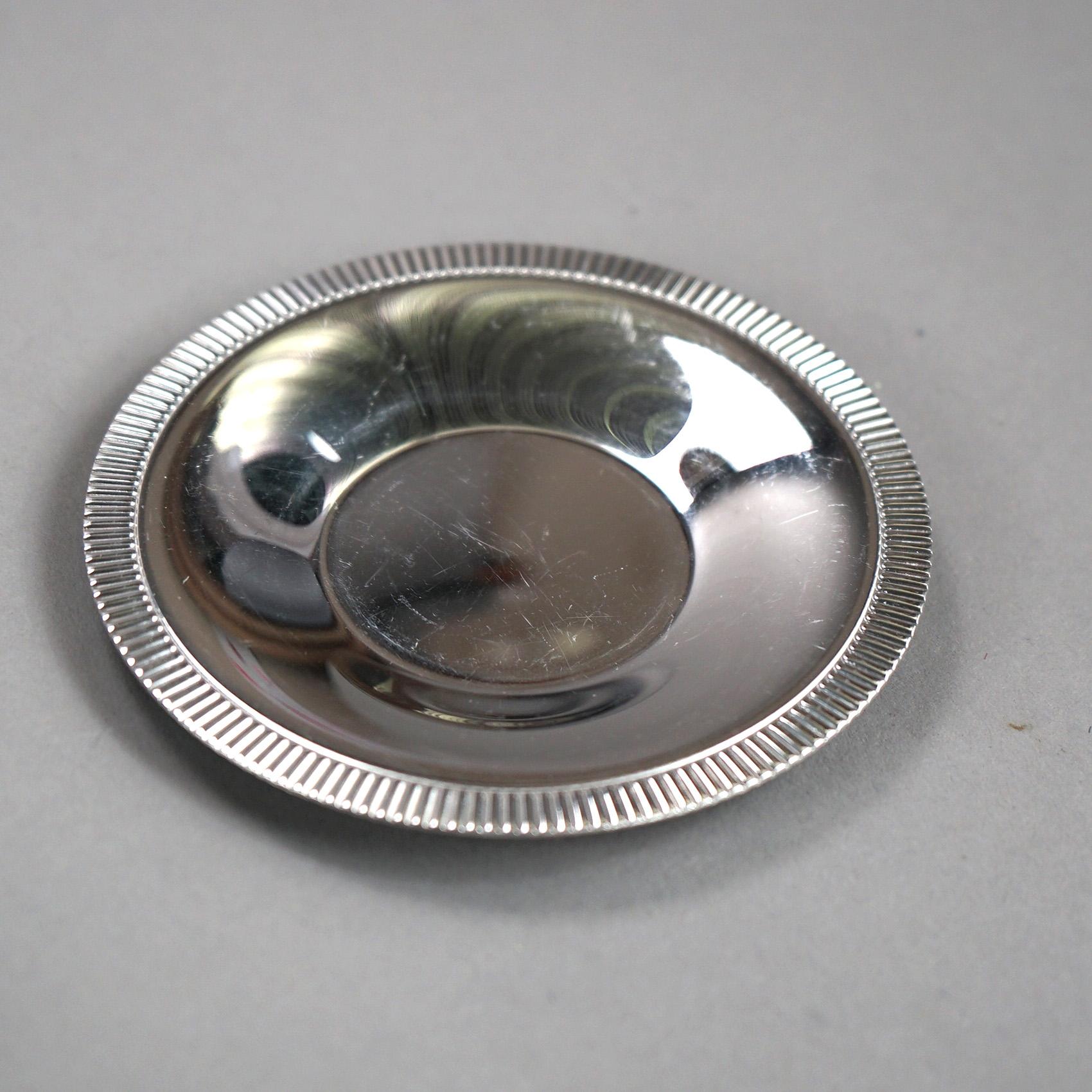 67 Piece Antique French Porcelain & Silver Plate Demitasse Set 1920 In Good Condition For Sale In Big Flats, NY