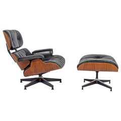 670/671 Rosewood Lounge and Ottoman by Charles Eames for Herman Miller, 1970s