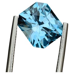6.70 Carat Beautiful Loose Blue Topaz Fancy Cut Gem From Brazilian Mine