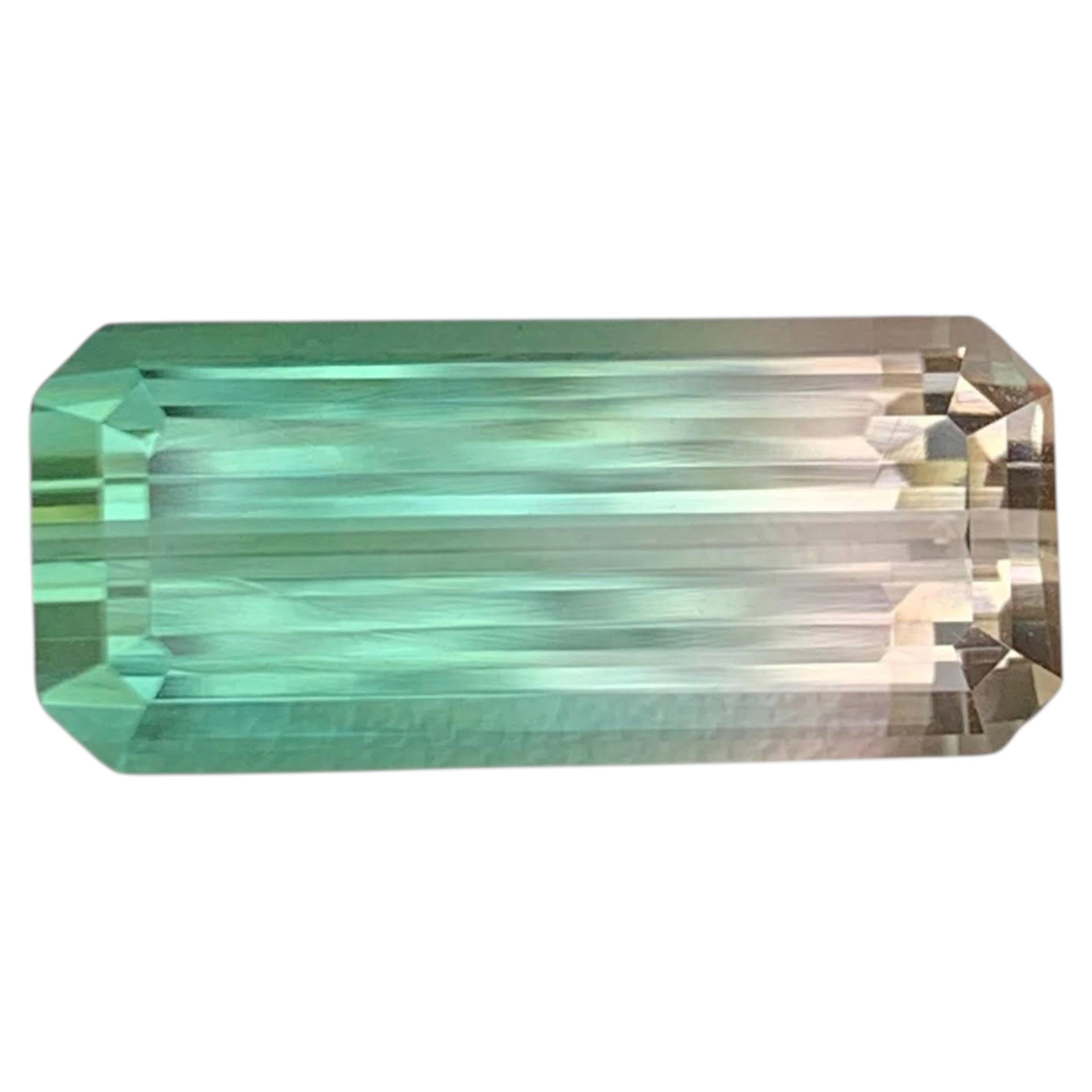 6.70 quilates de turmalina bicolor natural suelta talla esmeralda gema afgana en venta