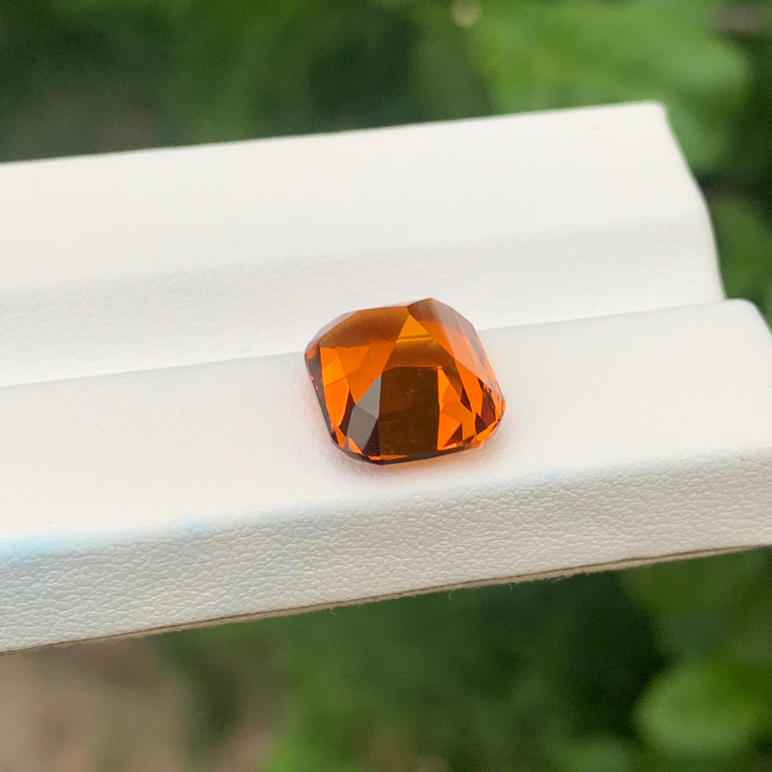 6.70 Karat Natürlicher loser Madeira Citrin Kissenform Edelstein im Angebot 6