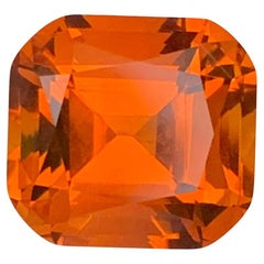 Pierre précieuse naturelle taille coussin Madeira Citrine non sertie de 6.70 carats