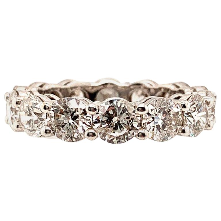 Bracelet d'éternité en diamants taille brillant rond de 6,70 carats