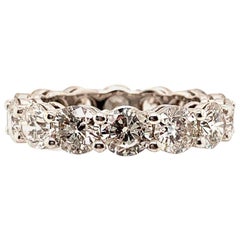 6.70 Carat Round Brilliant Cut Diamond Eternity Band