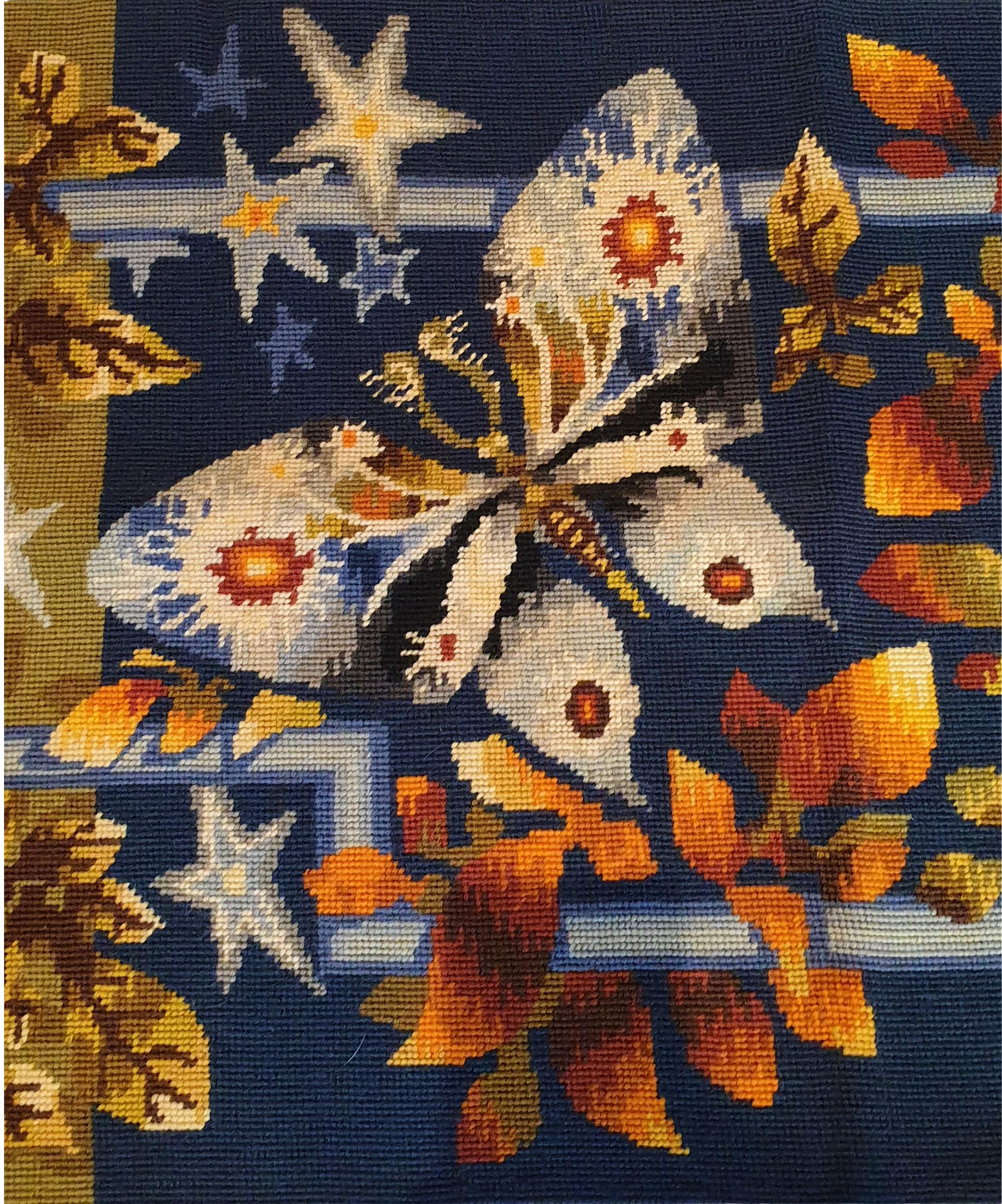 671 - Schöner antiker Wandteppich mit Nadelspitze (Mitte des 20. Jahrhunderts) im Angebot