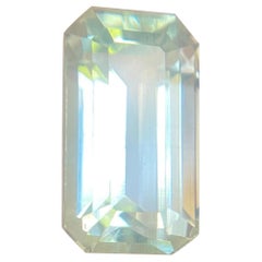 6.71 Carat Blue Aquamarine Large Emerald Octagon Cut Loose Beryl Gemstone
