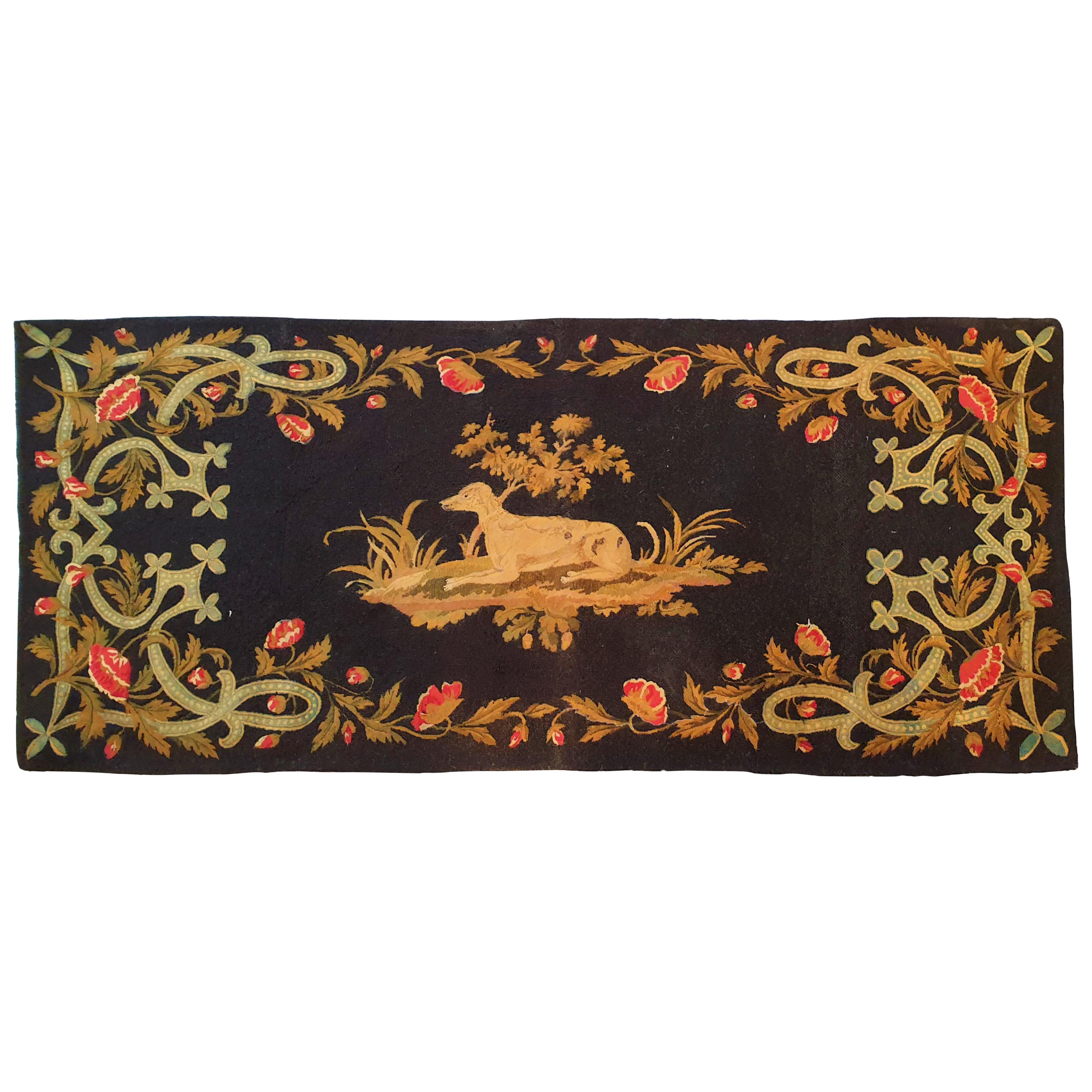 672 19th Century Tapestry in Very Fine Needlepoint For Sale at 1stDibs