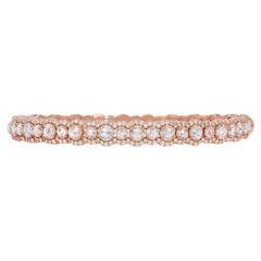 6.72 Carat Rose Cut Diamond 18K Gold Bracelet - The Serena Gold