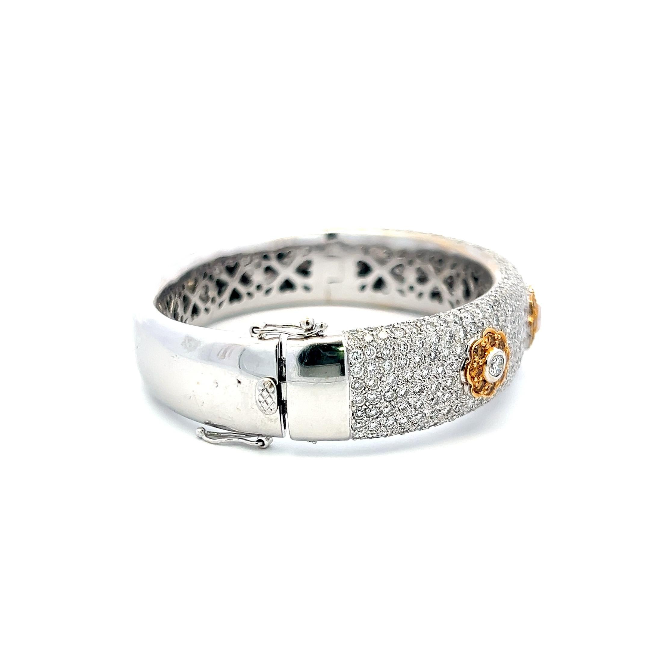 Titolo:
6,72 Carati Rotondo Brillante G-Fancy Marrone Giallo VS Diamante 18 Karati Bracciale in Oro Bicolore
Stile:
Bracciale
Metallo:
Oro 18 carati bicolore
Gemma 1:
Diamante da 6 carati
Numero di
