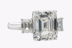 6.73 Carat Emerald Diamond Ring 18K Gold Heirloom-Worthy Glow