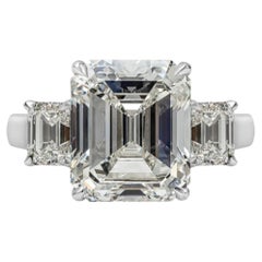 6.73 Carat Emerald Diamond Ring 18K Gold Heirloom-Worthy Glow