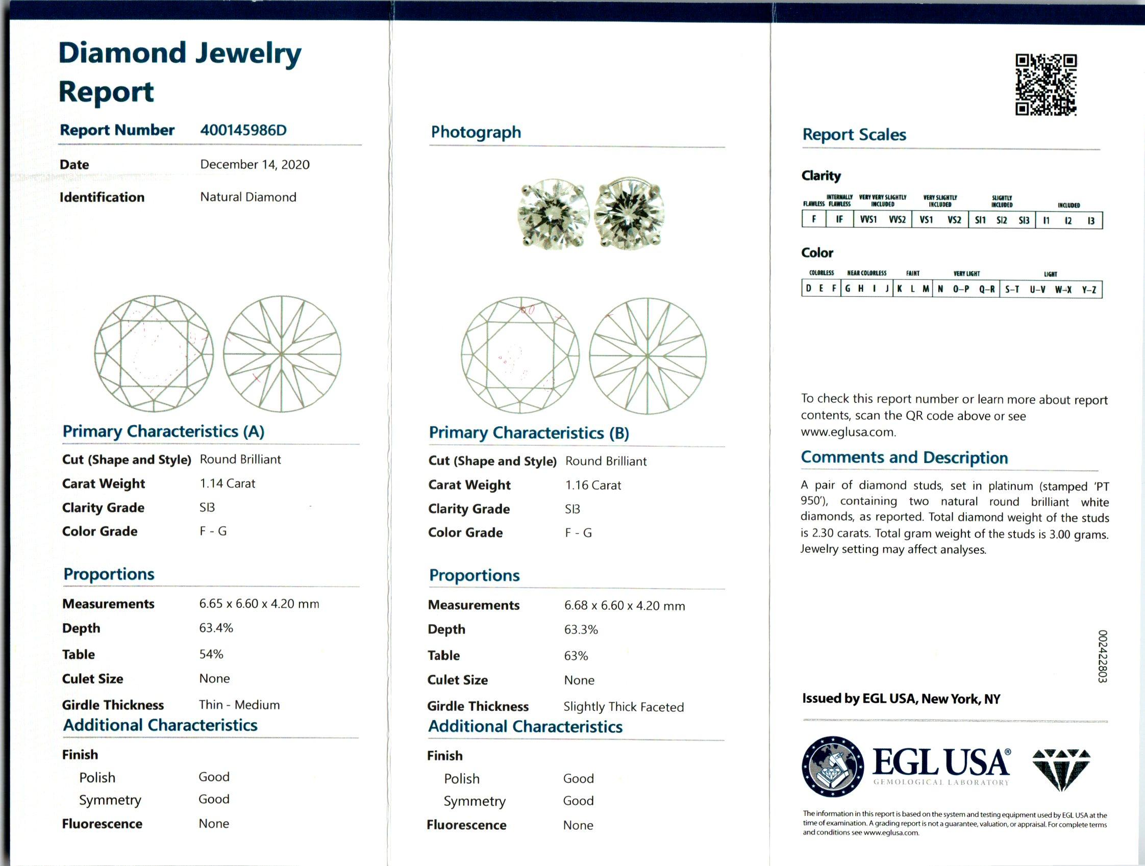 6,74 Karat Diamant Platin Tropfenohrringe (Rundschliff)