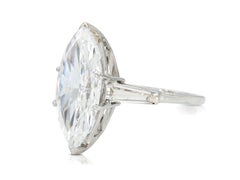 6.74 Carat Marquise Cut Diamond Engagement Ring