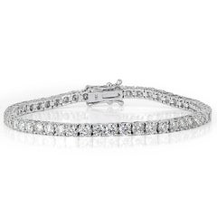 6.74ct Round Brilliant Cut Diamond Tennis Bracelet