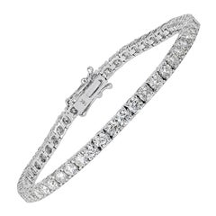 6.74ct Round Brilliant Cut Diamond Tennis Bracelet