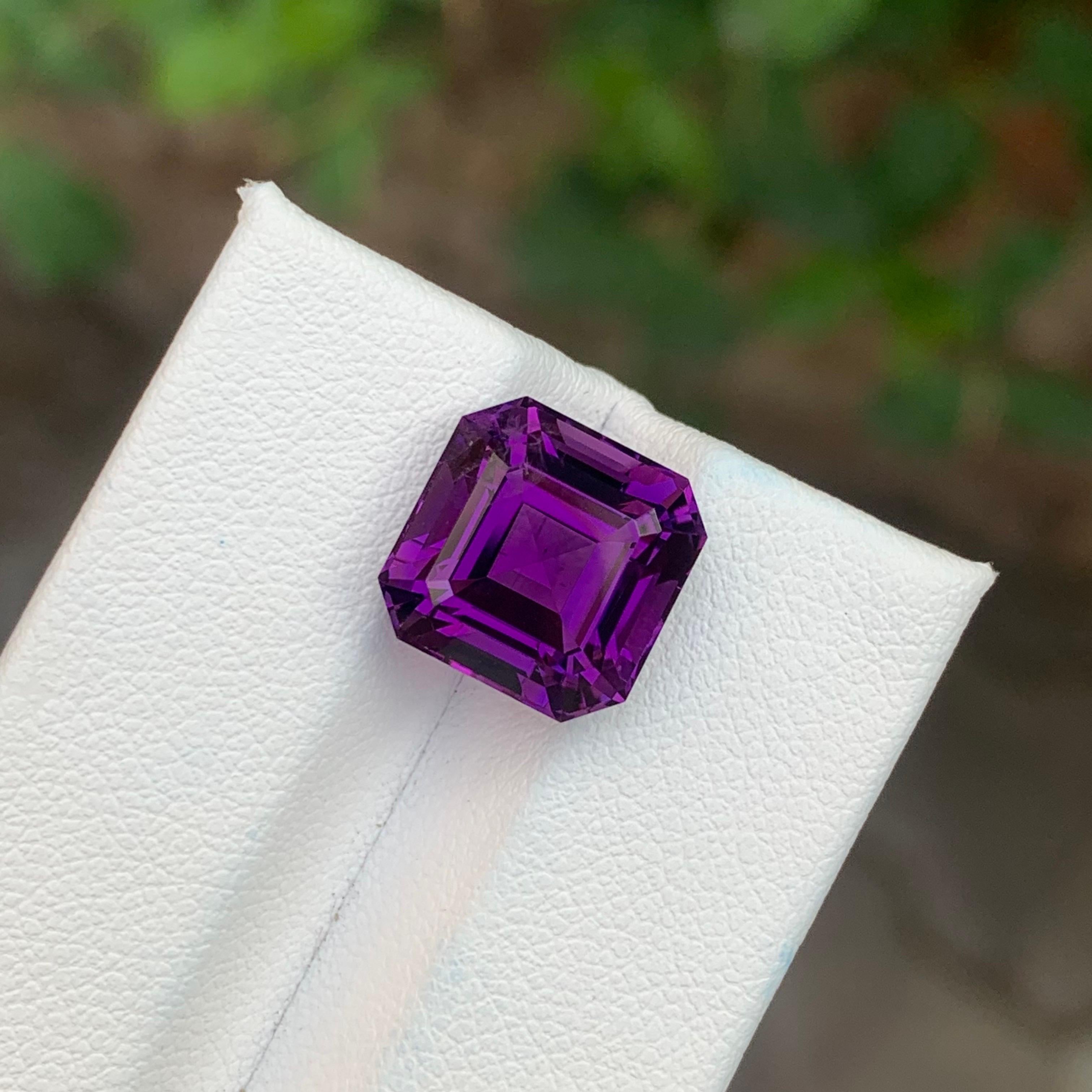 6.75 Carat Natural Loose Amethyst Octagon Shape Gemstone (Améthyste en vrac en forme d'octogone) Neuf - En vente à Peshawar, PK