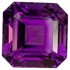 6.75 Carat Natural Loose Amethyst Octagon Shape Gemstone