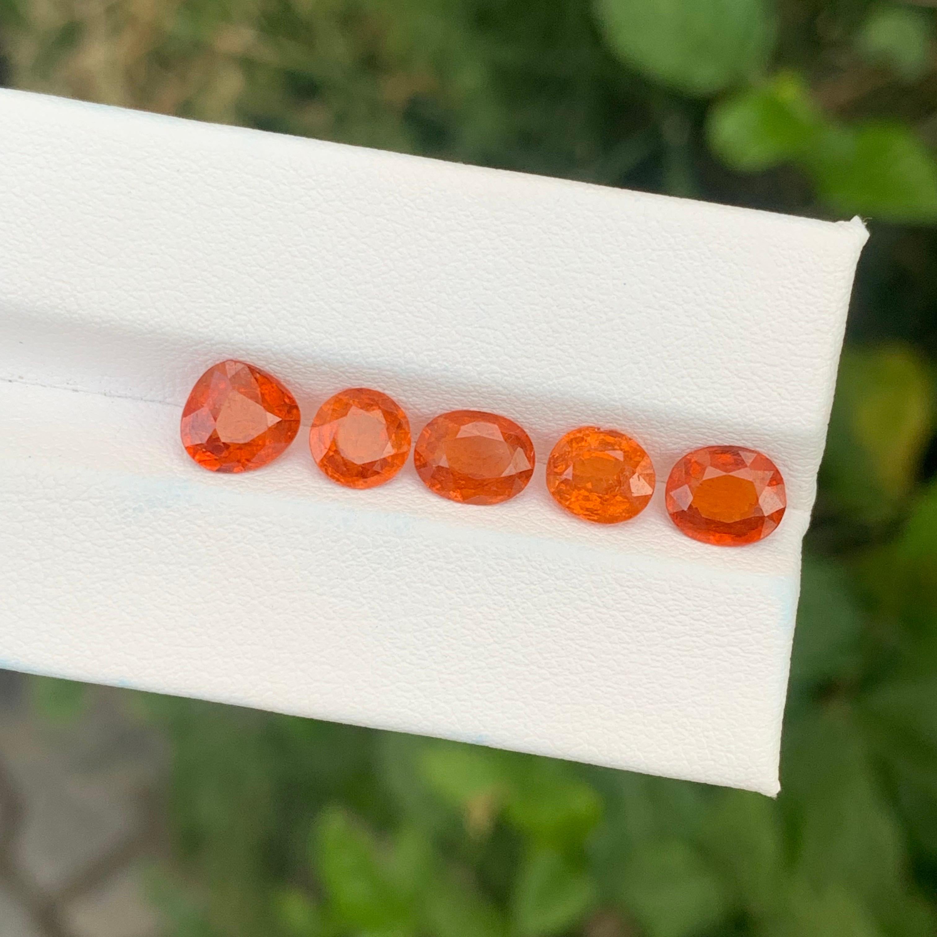 6.75 Carat Natural Loose Spessartite Garnet Lot For Jewellery Making For Sale 2