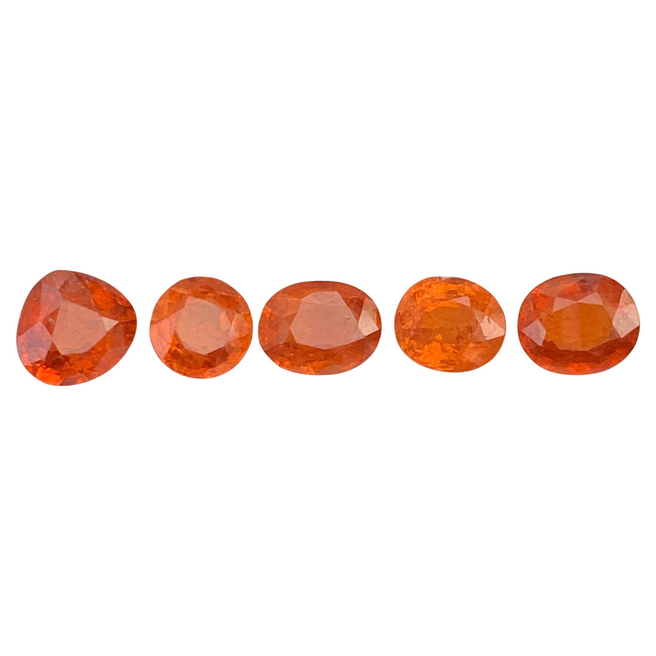 6.75 Carat Natural Loose Spessartite Garnet Lot For Jewellery Making