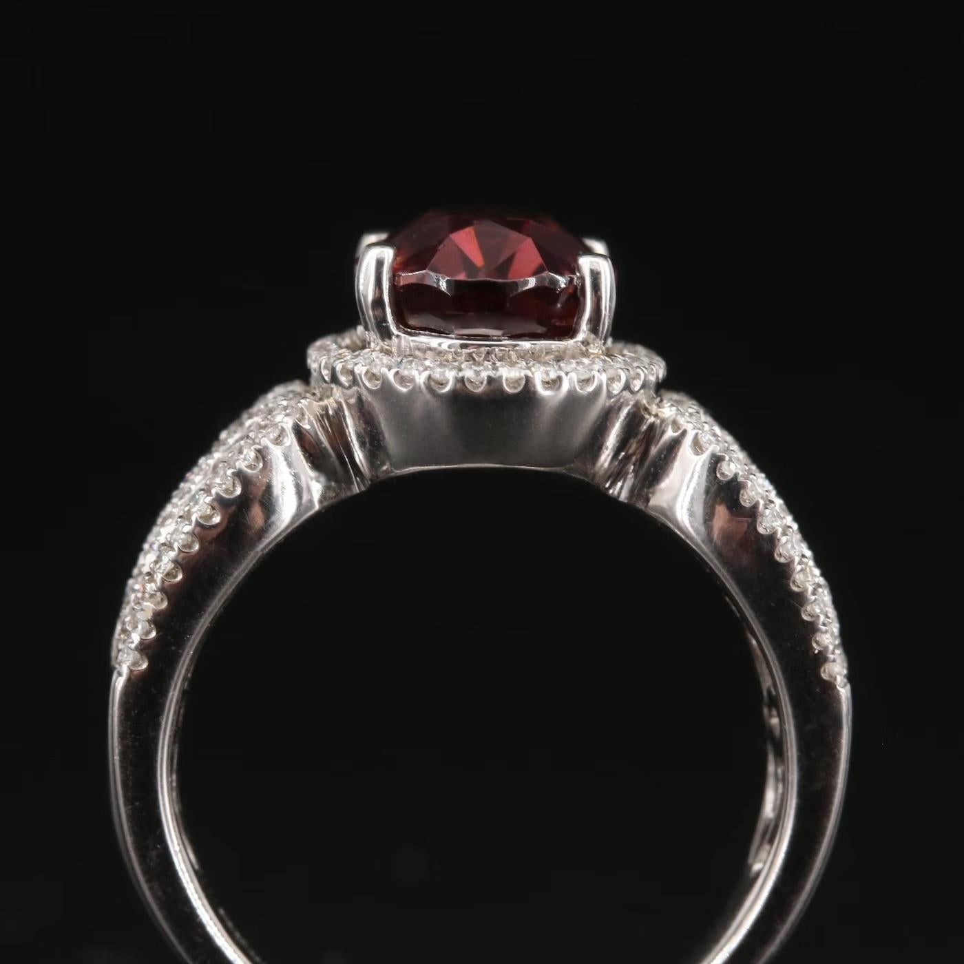 Women's $6750 / Universal Diamond NY Designer Ring / 6.55 Ct Diamond & AAA Zircon / 14K For Sale