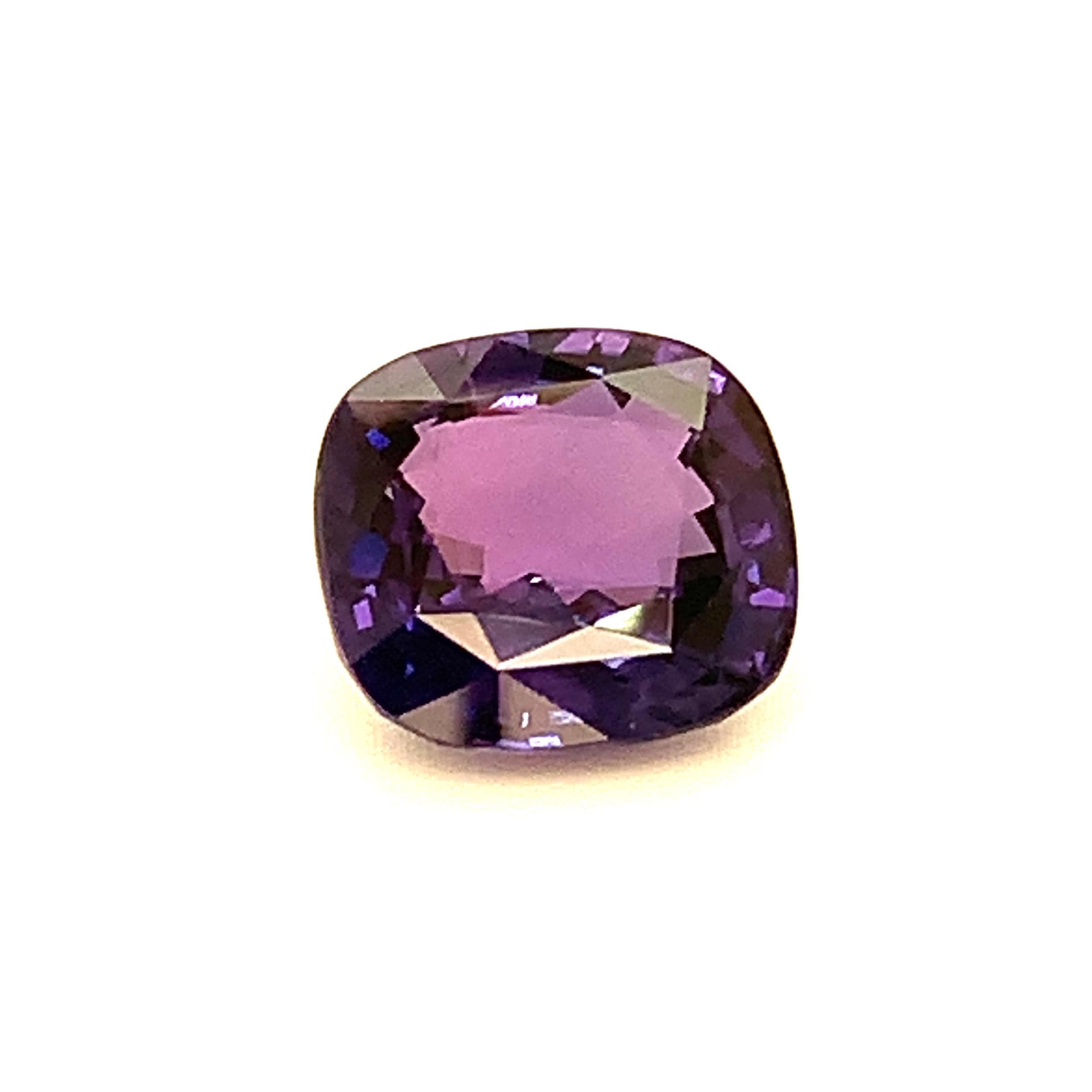 6.76 Carat Color Change Sapphire Cushion, Unset Loose Gemstone, GIA Certified 7