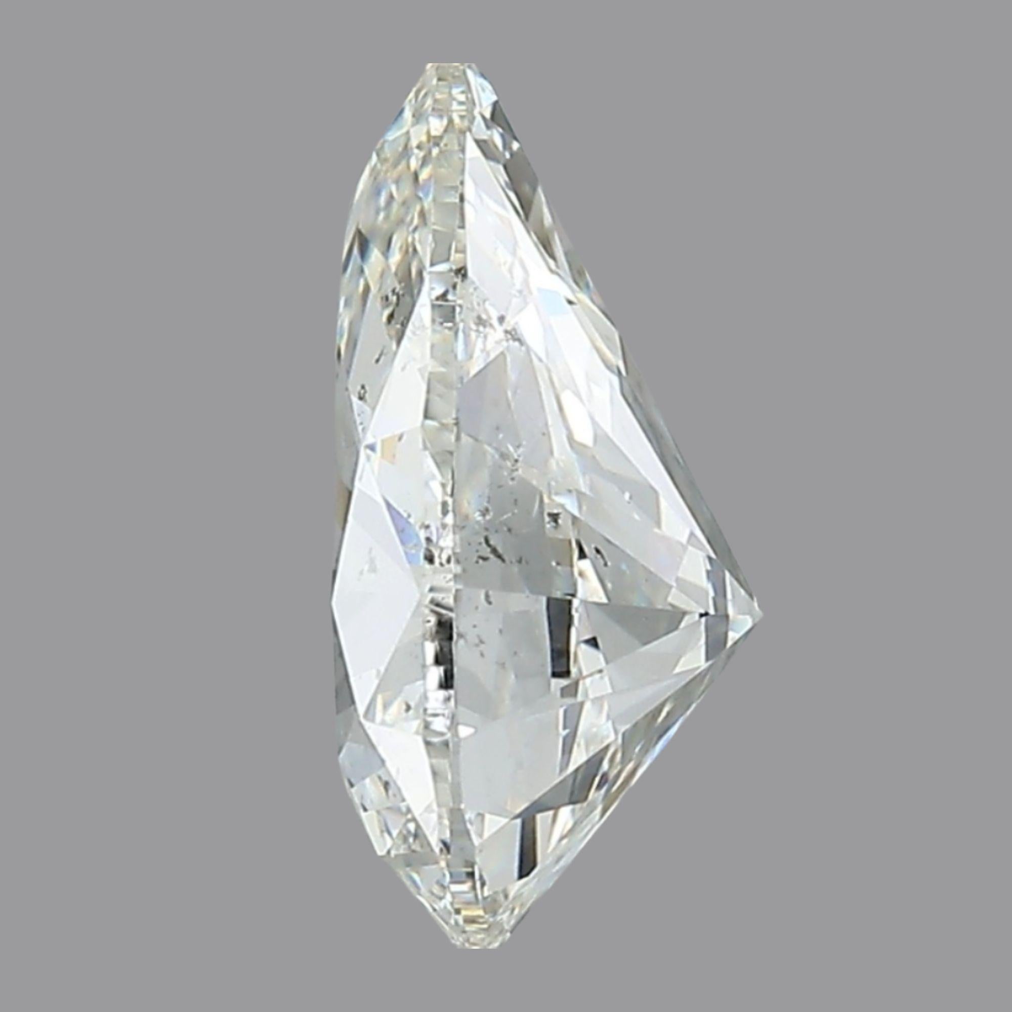 6.76 Carat Pair Of GIA Certified Pear Cut Diamonds - I Color SI1-SI2 Loose For Sale 5