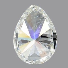 6.76 Carat Pair Of GIA Certified Pear Cut Diamonds - I Color SI1-SI2 Loose