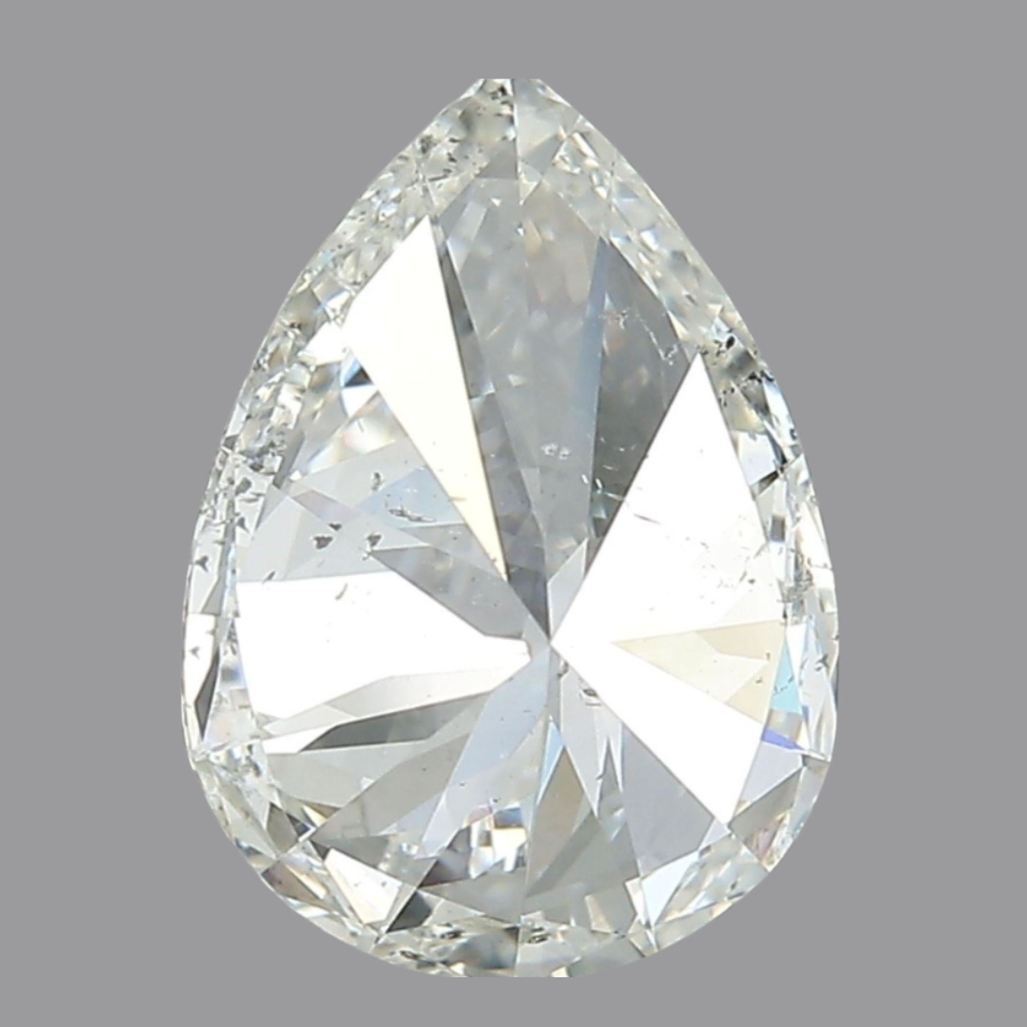 6.76 Carat Pair Of GIA Certified Pear Cut Diamonds - I Color SI1-SI2 Loose For Sale 1
