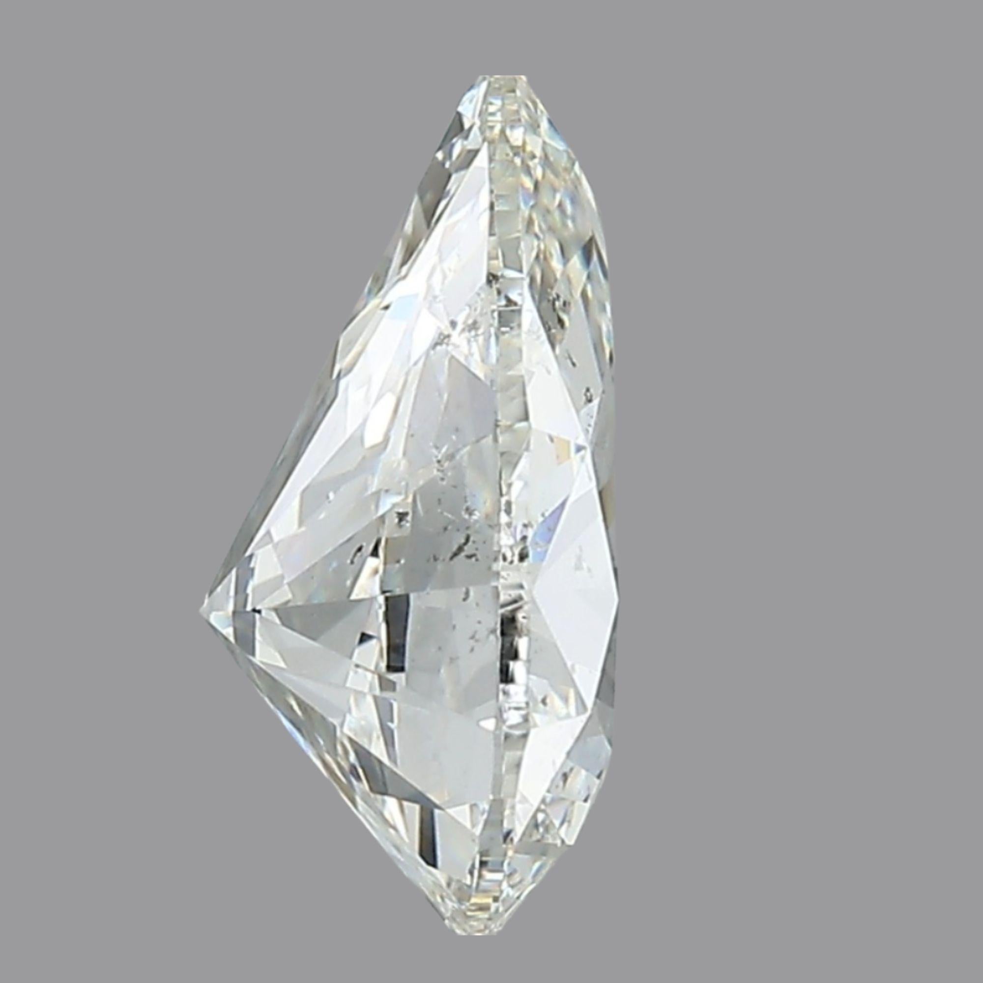 6.76 Carat Pair Of GIA Certified Pear Cut Diamonds - I Color SI1-SI2 Loose For Sale 4