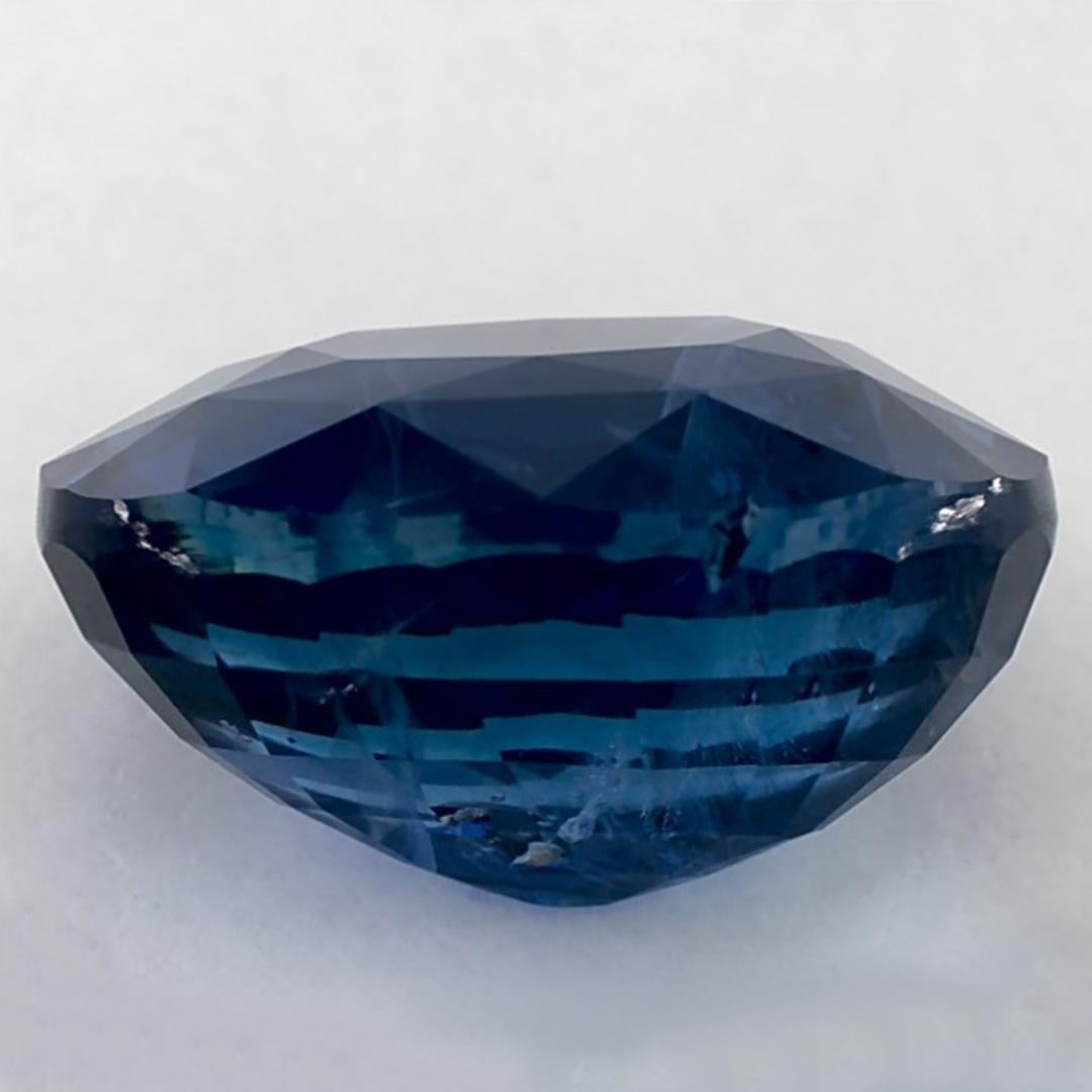 6.76 Carat Blue Sapphire Oval Loose Gemstone In New Condition For Sale In Fort Lee, NJ