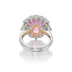 6.78 Carat Oval Statement Royal  Sapphire 14K Gold Heirloom-Worthy Glow Ring