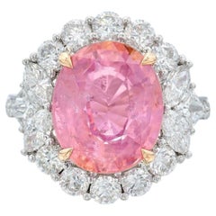 6.78 Carat Oval Statement Royal  Sapphire 14K Gold Heirloom-Worthy Glow Ring