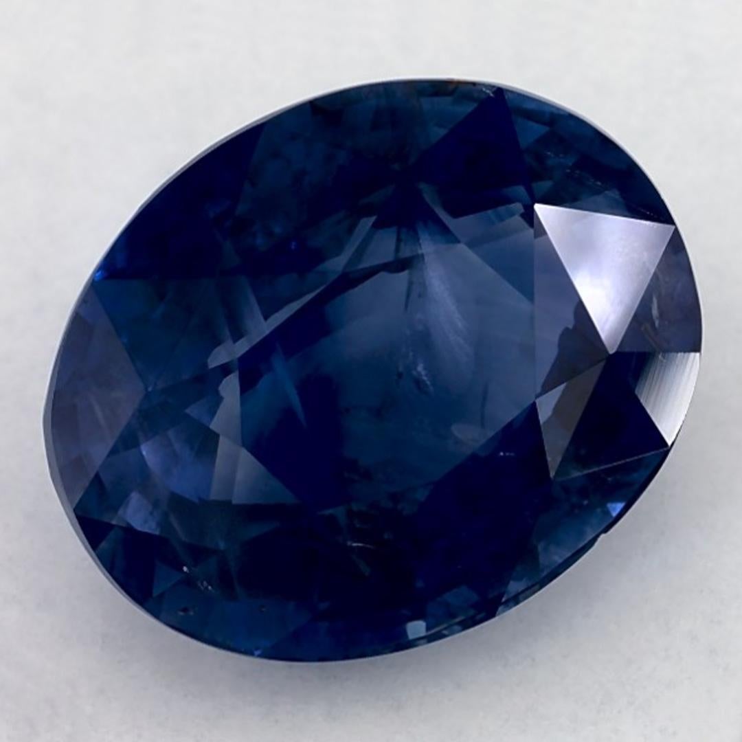 Oval Cut 6.78 Ct Blue Sapphire Oval Loose Gemstone For Sale