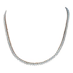 Collar de tenis con diamantes de 6.78 quilates