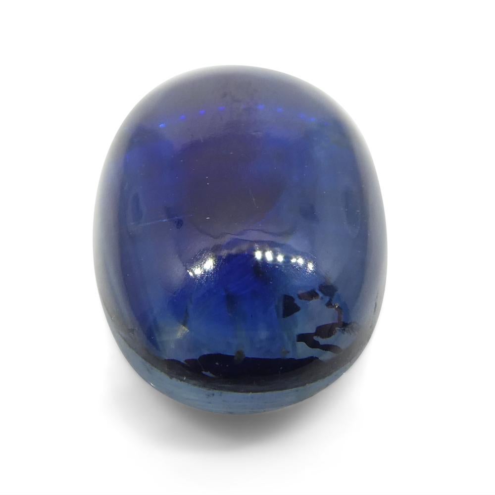 Kyanite bleue cabochon ovale de 6,78 carats du Brésil  en vente 5