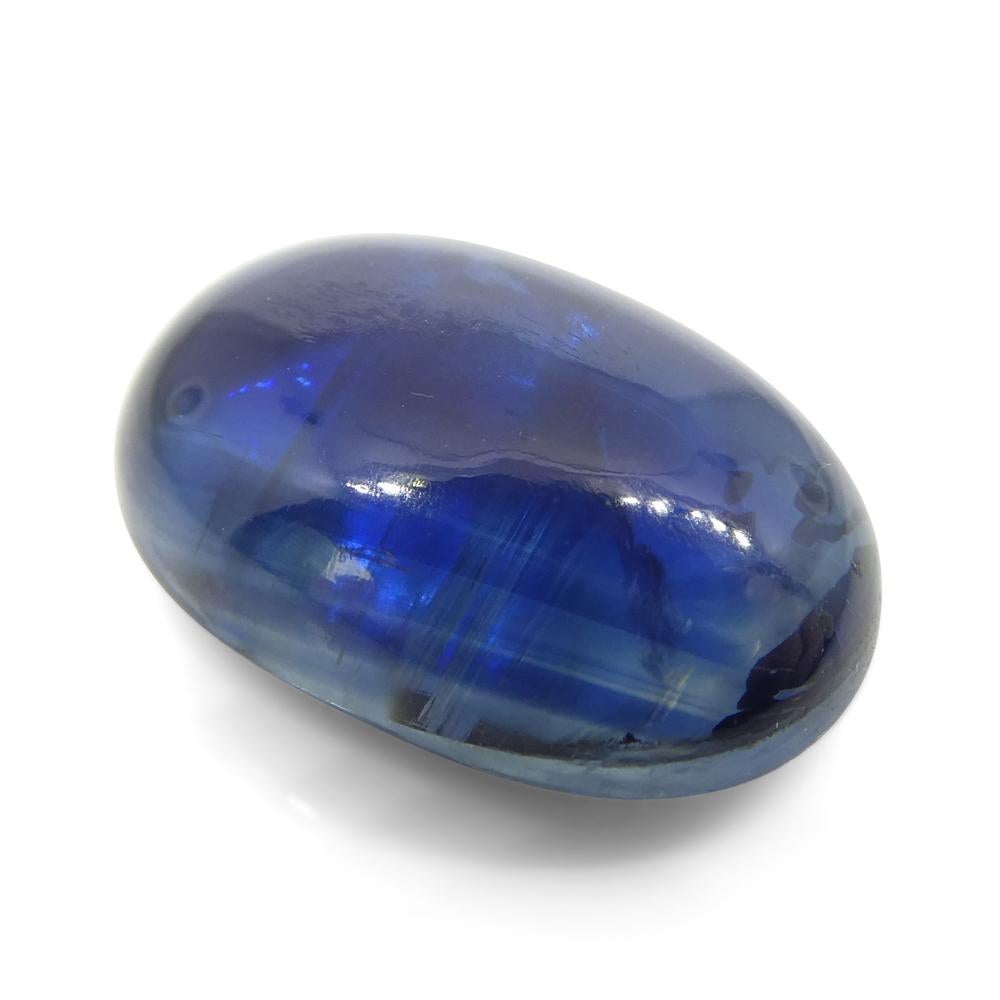 Kyanite bleue cabochon ovale de 6,78 carats du Brésil  en vente 6