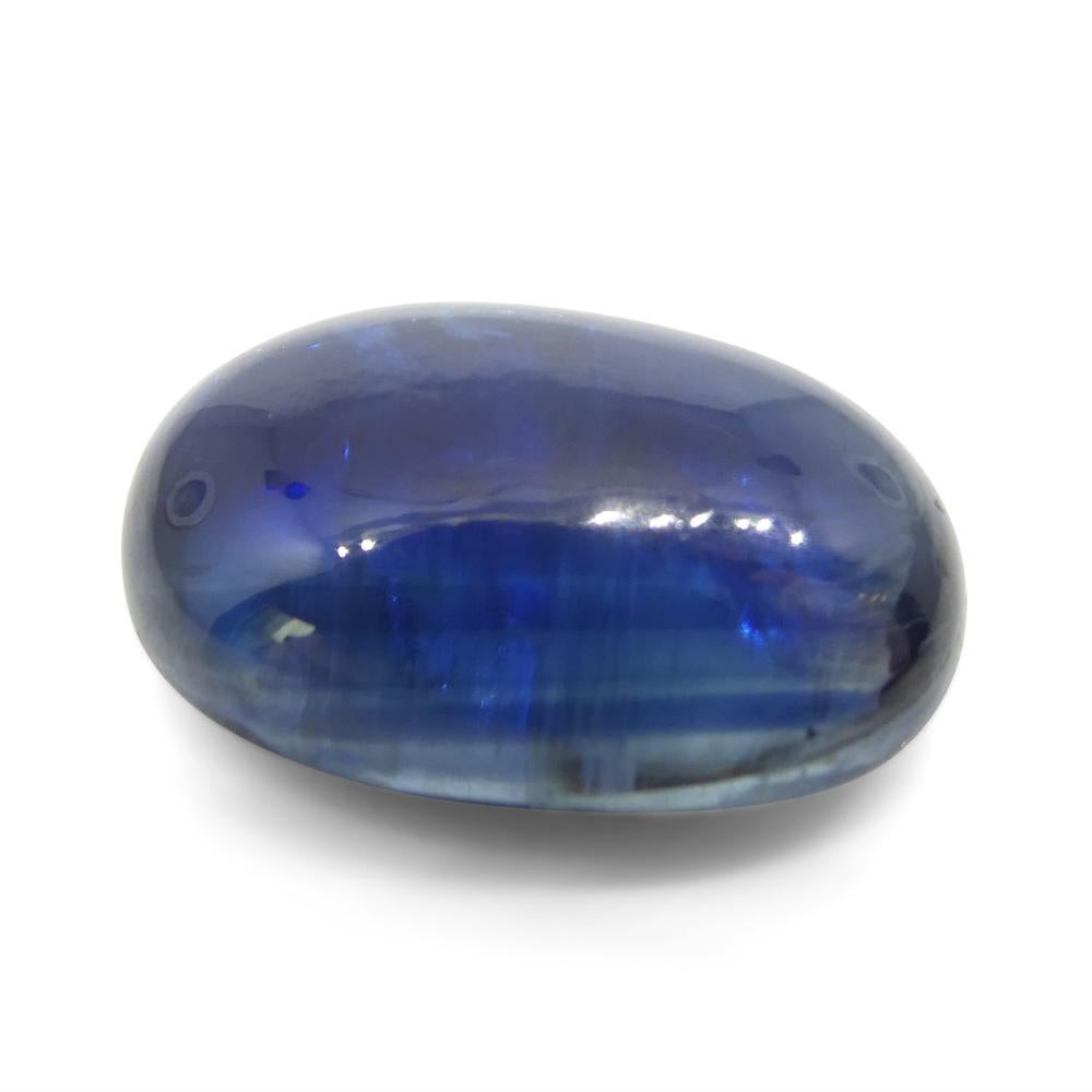 Kyanite bleue cabochon ovale de 6,78 carats du Brésil  en vente 7