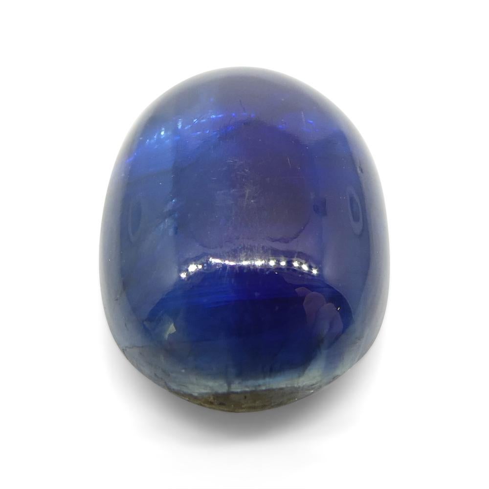 6.78ct Oval Cabochon Blue Kyanite from Brazil  For Sale 8